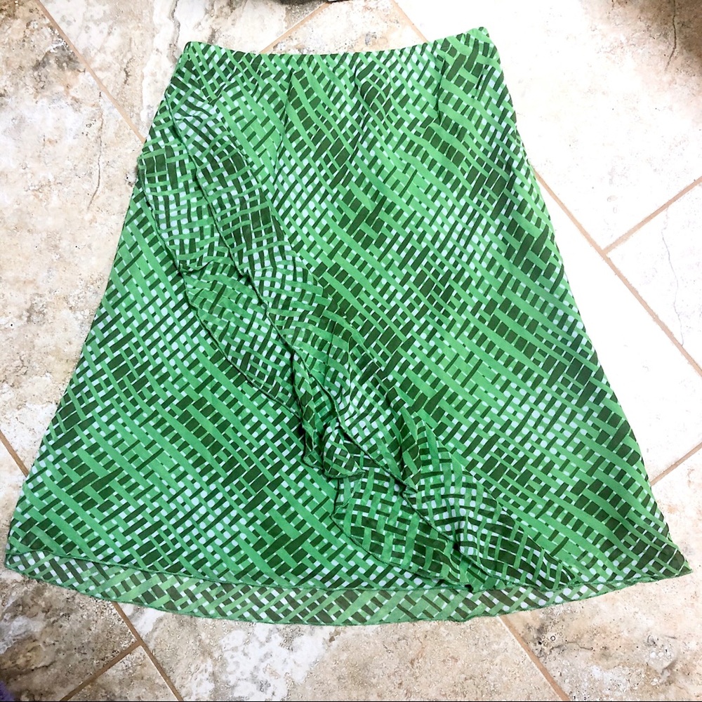 Worthington Ruffle Front A-Line Skirt